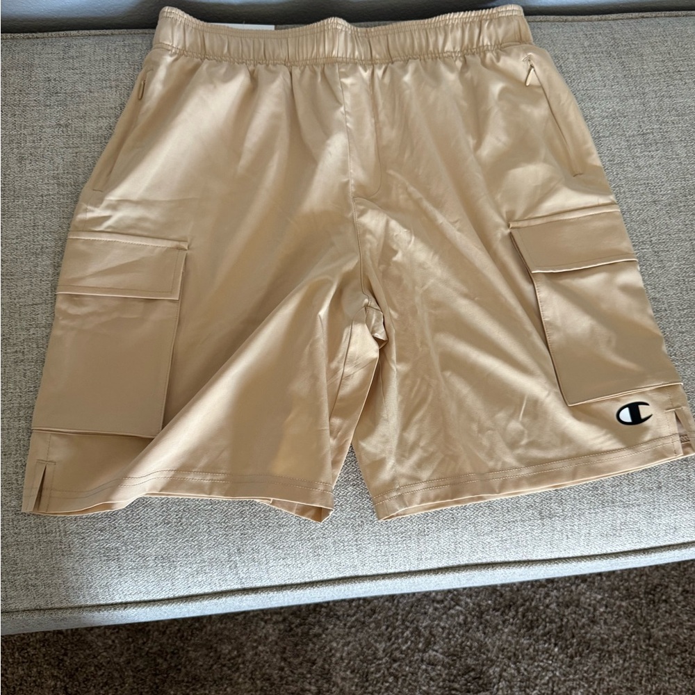 Champion Men's Beige Cargo Shorts